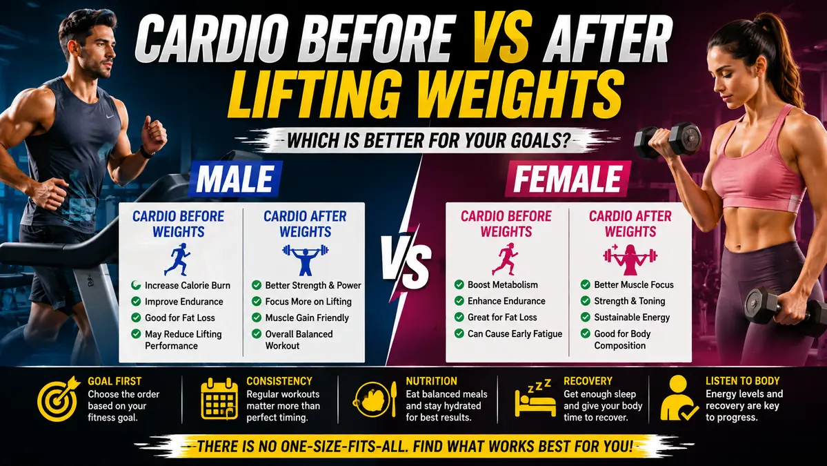Cardio Before vs After Lifting Weights?
