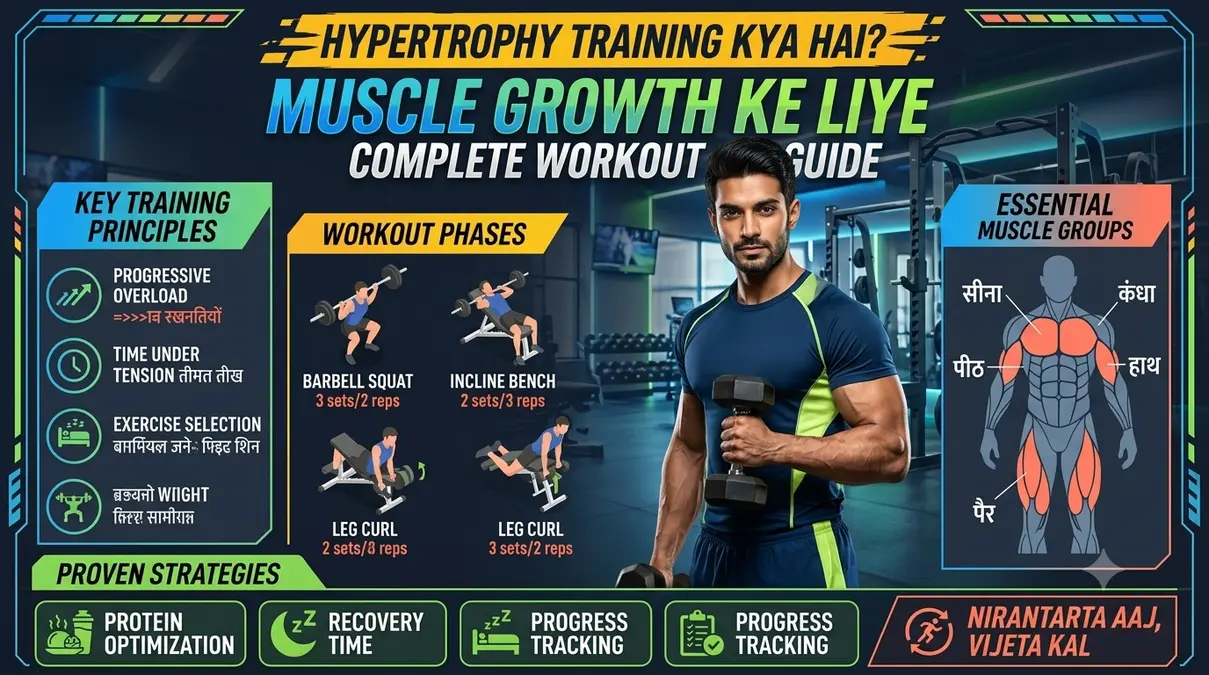 Hypertrophy Training Kya Hai? Muscle Growth Ke Liye Complete Workout Guide
