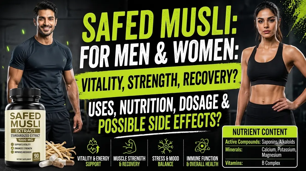 Safed Musli Benefits for Men & Women