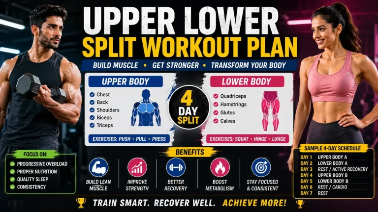 Upper Lower Split Workout plan