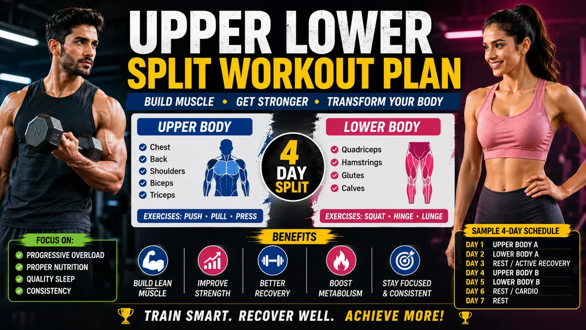 Upper Lower Split Workout plan