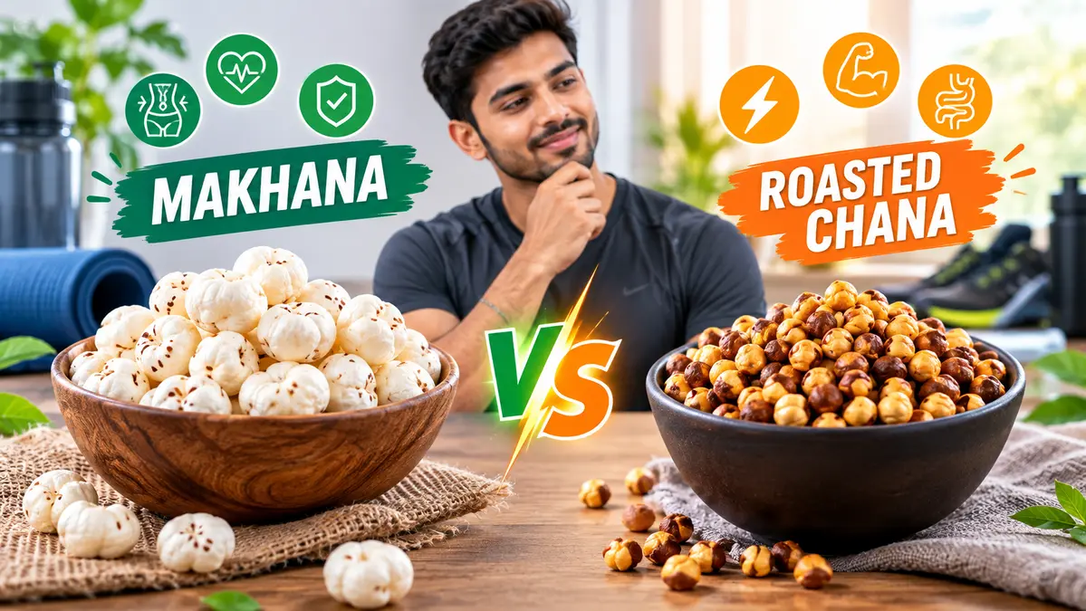 Makhana vs Roasted Chana