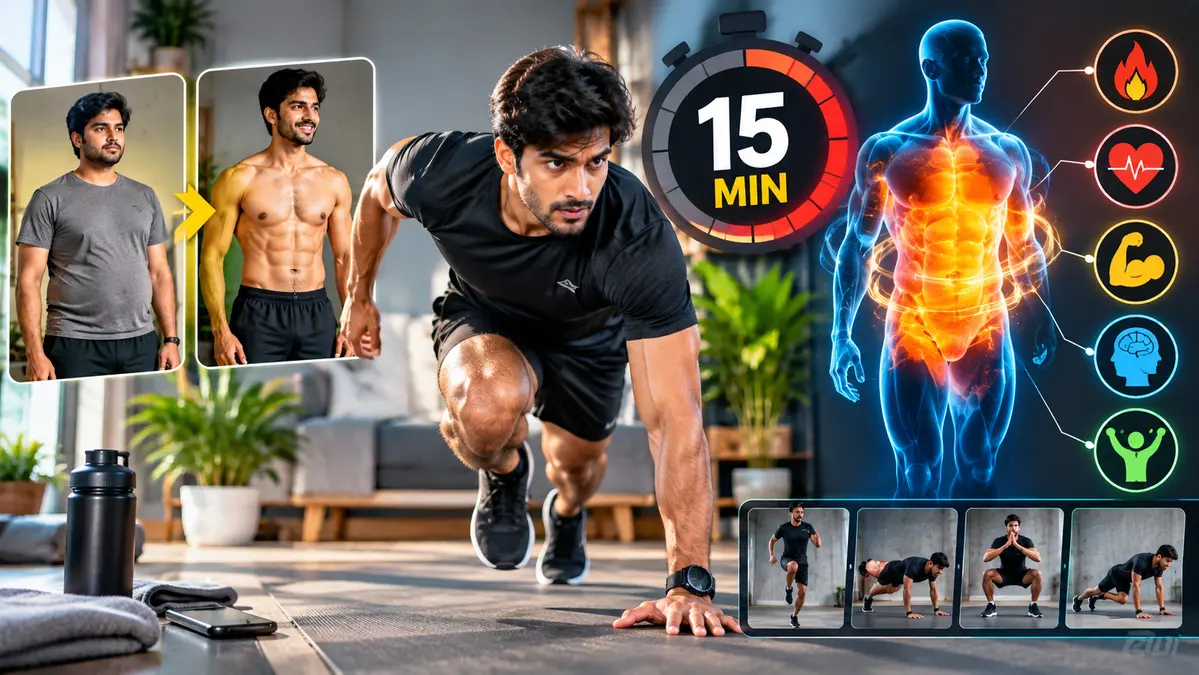 Roz 15 Minute HIIT Workout Karne Se Body Me Kya Hota Hai?