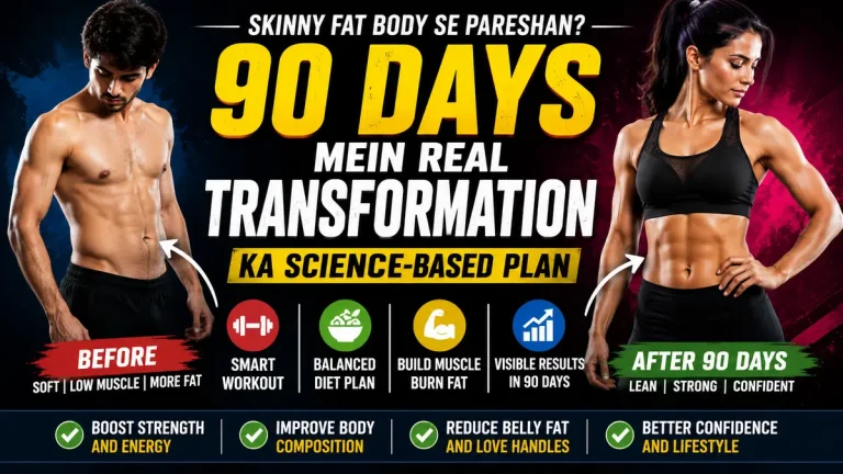 Skinny Fat Body: 90 Days Mein Real Transformation
